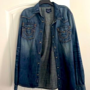 True Religion jean jacket shirt